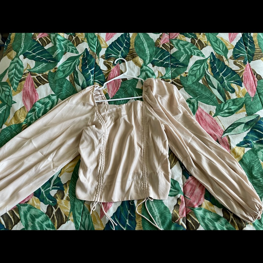 Fashion Nova Haleigh Ruched Satin Top